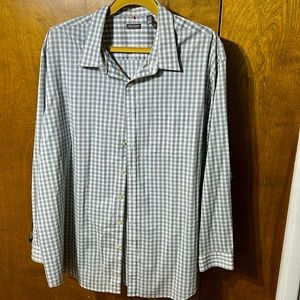 Van Heusen Traveler mens dress shirt/casual button down 4XLT Big and Tall